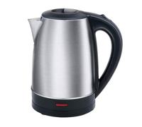 alpina Hervidor de Agua KES0301-CB - Hervidor Eléctrico 1,7 Litros con Base 360° - Acero Inoxidable con Apagado Automático - Negro