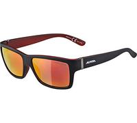 ALPINA Kacey Gafas de Sol, Unisex Adultos, Negro Rojo Mate, one Size