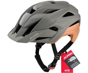 ALPINA KAMLOOP Casco de Ciclismo, Unisex-Adults, Gris Luna - Melocotón Mate, 51-55 cm