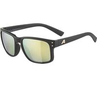 ALPINA Kosmic - Gafas de sol de espejo e irrompibles con protección UV 100% para adultos, color dorado mate