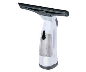 Alpina Limpiador de Vidrios Eléctrico - Rasqueta de Cristal con Succión - Inalámbrico con Autonomía de 30 minutos - Aspirador de Vidrios Recargable - Depósito de Agua Desmontable de 70 ml - Blanco