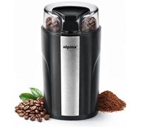 Alpina - Molinillo de café eléctrico de 200 W - Coffee Grinder para 7 g de granos de café - con cuchillas de acero inoxidable y cerradura de seguridad - negro