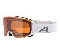 ALPINA NAKISKA Q-LITE - Gafas de esquí OTG antivaho, extremadamente robustas e irrompibles, con 100% de protección UV para adultos, white matt