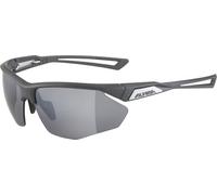 ALPINA NYLOS HR - Gafas deportivas para adultos, color gris mate, talla única, 100% protección UVA, UVB y UVC