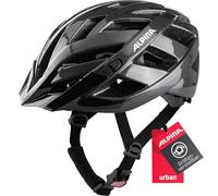 ALPINA PANOMA Classic Black Gloss 52-57 cm Casco Touring con ventilación óptima con luz LED Opcional para Adultos