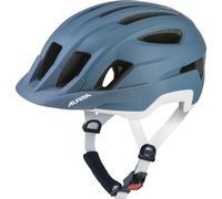 ALPINA PARANUS - Casco de Ciclismo Ligero, con Alta absorción de Impactos Gracias al Hi-EPS, Gran ventilación, Red antimosquitos integrada y Ajuste Personalizable - Pebble Blue Matt - 55-59