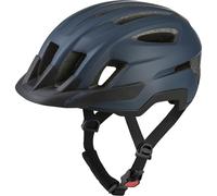 ALPINA PARANUS - Casco de Ciclismo Ligero, con Alta absorción de Impactos Gracias al Hi-EPS, Gran ventilación, Red antimosquitos integrada y Ajuste Personalizable - Navy Matt - 52-56