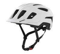ALPINA PARANUS - Casco de Ciclismo Ligero, con Alta absorción de Impactos Gracias al Hi-EPS, Gran ventilación, Red antimosquitos integrada y Ajuste Personalizable - White Matt - 55-59