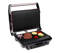 alpina Parrilla de contacto Optigrill 230 V/1000 W - Sandwichera - Panini Grill - Multigrill para verduras, pan y carne - Barbacoa de mesa con revestimiento antiadherente - Bandeja de goteo -