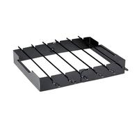 Alpina Pinchos para Barbacoa con Soporte, 6 Pinchos de Metal de Aprox. 35 cm, Accesorios para Carne, Pescado y Verduras, Herramienta para Barbacoa, Color Negro