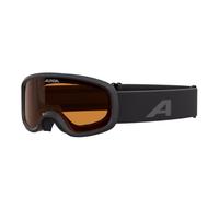 ALPINA PINEY 2.0 - Gafas de esquí antivaho, extremadamente robustas e irrompibles, con 100% de protección UV para niños, black matt