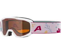 ALPINA PINEY - Gafas de esquí antiniebla, extremadamente robustas e irrompibles, con protección UV 100%, para niños, color blanco mate, talla única