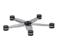 alpina Posavasos Ajustable para Ollas - Protector de Sartenes de Acero Inoxidable - Accesorio de Cocina - Posavasos Resistente al Calor - 27,5 x 20,5 x 1,7 cm - Plata