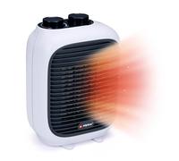 Alpina PTC-1601 - Calefacción adicional de 1500 W - Espacios de 10 a 15 m² - Calefacción eléctrica para aire caliente y frío - Incluye asa - Plástico - Blanco