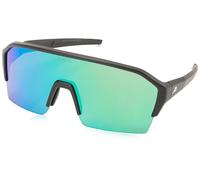 ALPINA RAM HR Q-LITE - Gafas de ciclismo y deportes con efecto espejo, contraste y antivaho, gafas rápidas con protección UV 100% para adultos, Negro (Black Matt), Talla única