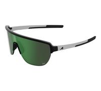 ALPINA RAM II Q-Lite - gafas deportivas para mujeres y hombres, con lentes de alto contraste, ligeras e irrompibles, para ciclismo, running o actividades al aire libre - black-white matt - M