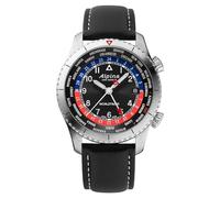 Alpina Reloj analógico de Cuarzo Suizo para Hombre con Correa de Cuero AL-255BRB4S26, Plata