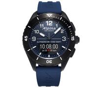 ALPINA Reloj analógico Digital de Cuarzo para Hombre con Correa de Goma AL-284LNN5AQ6, Azul, Correa