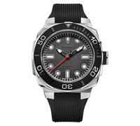 Alpina Reloj automático Seastrong para Hombre, Correa de Goma Negra, Esfera Gris. Estilo: AL-520G3VE6