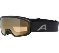 ALPINA SCARABEO JR. Q-LITE - Gafas de esquí OTG espejadas para niños, máxima comodidad gracias al Comfort Frame, con 100% de protección UV, black matt