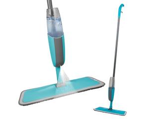 Alpina Sistema de fregona de pulverización con Spray - Limpiaparabrisas y limpiaparabrisas para Varios Pisos - Limpiador de Suelos con depósito Recargable - Juego de fregona con Cabezal Giratorio de