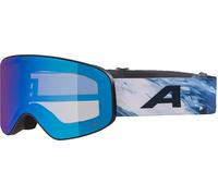 ALPINA Slope Q-Lite - Gafas de esquí con estilo para mujer y hombre, anti-vaho, circulación de aire efectiva, lente espejada, black-blue matt