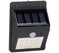 Alpina Solar Wandlamp Buiten - Tuinverlichting Op Zonneenergie Met Warm Wit Licht, sensor automático en IP44 Spatwaterdicht - Voor Muur, Schutting of Gevel