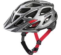 Alpina Sports Thunder 3.0 Casco de Bicicleta, Adultos Unisex, Plateado/Negro/Rojo Brillante, 59-64