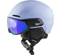 ALPINA Unisex - Adultos, Alto Q-Lite Casco de esquí, Lilac-Black Matt, 55-59 cm