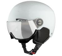 ALPINA Unisex - Adultos, ARBER Visor Q-Lite Casco de esquí, Grey Matt, 54-58 cm