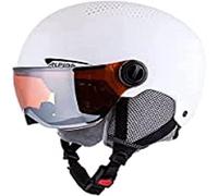 ALPINA Unisex - Adultos, ARBER Visor Q-Lite Casco de esquí, White Matt, 51-55 cm