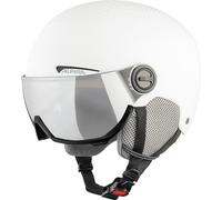 ALPINA Unisex - Adultos, ARBER Visor Q-Lite Casco de esquí, White Matt, 54-58 cm