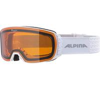 ALPINA Unisex - Adultos, Nakiska DH Gafas de esquí, White, One Size