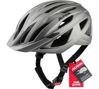 ALPINA Unisex - Adultos, Parana Casco de Bicicleta, Dark-Silver Matt, 51-56 cm