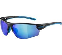 ALPINA Unisex - Adultos, Tri-Scray 2.0 HR Gafas Deportivas, Black Matt-Cyan, One Size