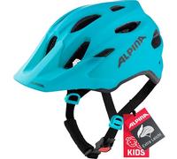 ALPINA Unisex - Niños, Carapax JR. Casco de Bicicleta, Petrol Matt, 51-56 cm