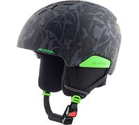 ALPINA Unisex - Niños, PIZI Casco de esquí, Black-Green Camo Matt, 46-51 cm