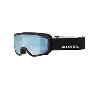 ALPINA Unisex - Niños, SCARABEO JR. Q-Lite Gafas de esquí, Black-Blue, One Size