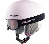 ALPINA Unisex - Niños, ZUPO Set (+Piney) Casco de esquí, Light-Rose Matt, 48-52 cm