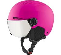 ALPINA Unisex - Niños, ZUPO Visor Q-Lite Casco de esquí, Pink Matt, 51-55 cm