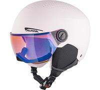 ALPINA Unisex - Niños, ZUPO Visor Q-Lite Casco de esquí, Rose Matt, 51-55 cm