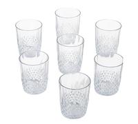 alpina Vaso de agua reutilizable, 6 x 400 ml, efecto cristal