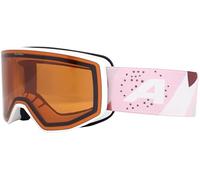 ALPINA Venet - Gafas de esquí para mujer y hombre, ajuste óptimo, ideal para usuarios de gafas, anti-vaho, circulación de aire efectiva, white-rose matt