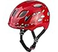 ALPINA XIMO 2 - Casco de Ciclismo Ligero y Seguro para niños con LED Opcional - Red Smile Gloss - 49-54