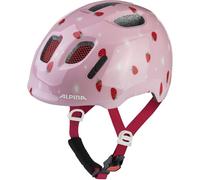 ALPINA XIMO 2 - Casco de Ciclismo Ligero y Seguro para niños con LED Opcional - Strawberry Gloss - 47-51