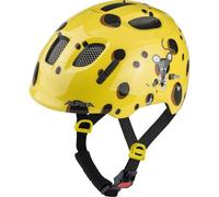 ALPINA XIMO 2 - Casco de Ciclismo Ligero y Seguro para niños con LED Opcional - Yellow Gouda Gloss - 45-49