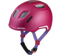 ALPINA XIMO 2 Flash - Casco de Ciclismo Ligero y Seguro para niños con LED Integrados - Deep Rose Violet Matt - 49-54