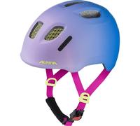 ALPINA XIMO 2 L.E. (Mate) - Casco de Ciclismo Ligero y Seguro para niños con LED Opcional - Fading Purple Matt - 49-54