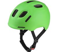 ALPINA XIMO 2 L.E. (Mate) - Casco de Ciclismo Ligero y Seguro para niños con LED Opcional - Neon Green Matt - 47-51
