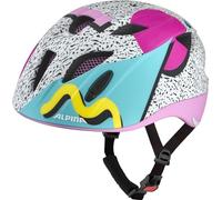 ALPINA XIMO Flash, Casco de Bicicleta Retro, 49-54 cm, para niños, Ajustable Individualmente con luz multiajuste integrada
